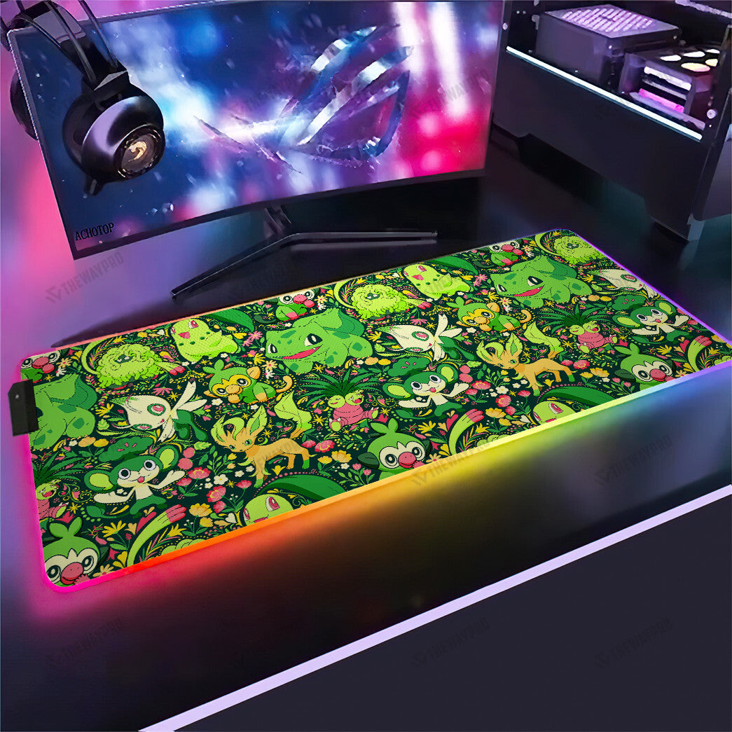 Grass Type Pattern Custom Led Mousepad