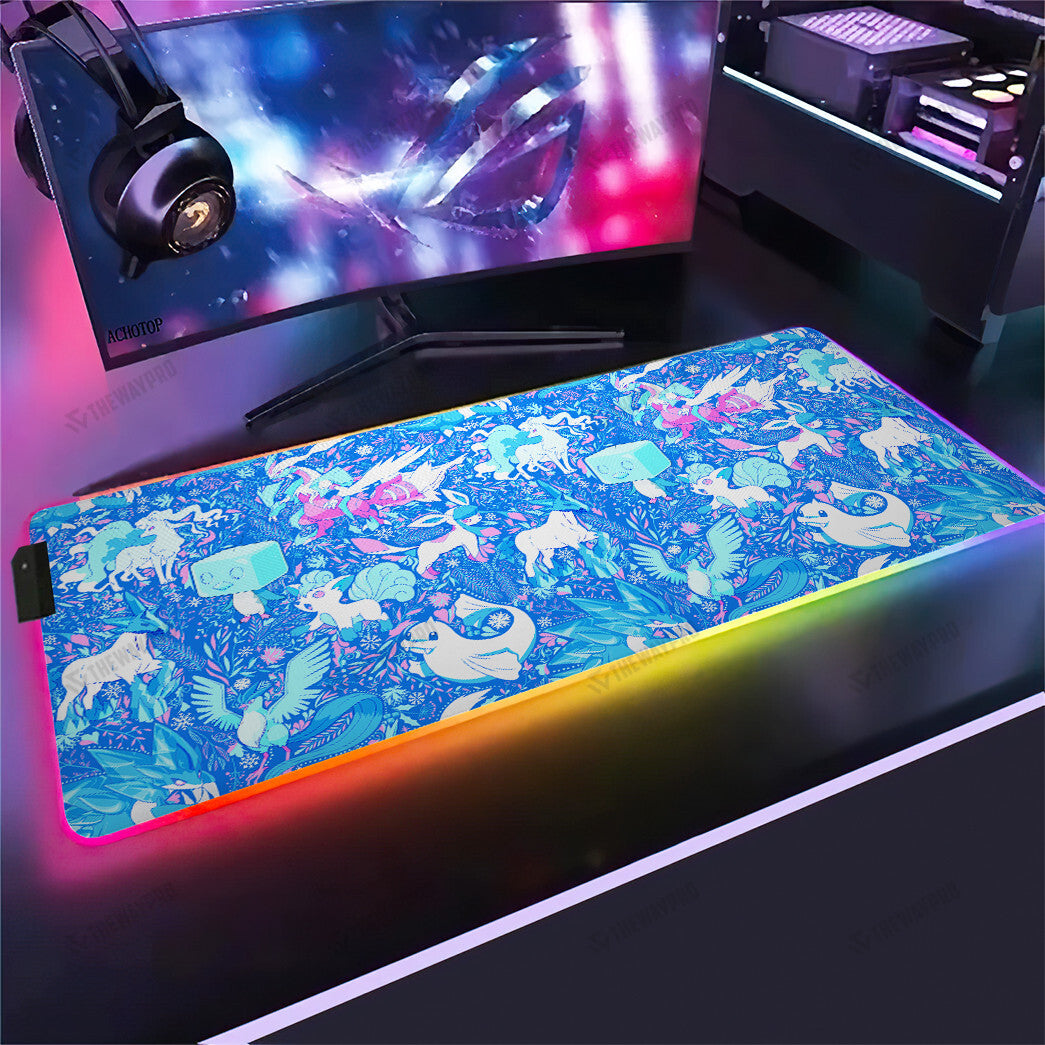 Ice Type Pattern Custom Led Mousepad