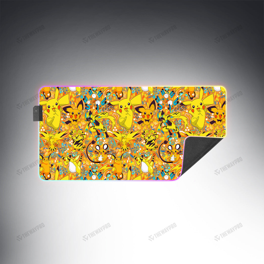 Electric Type Pattern Custom Led Mousepad