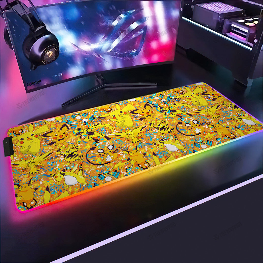 Electric Type Pattern Custom Led Mousepad