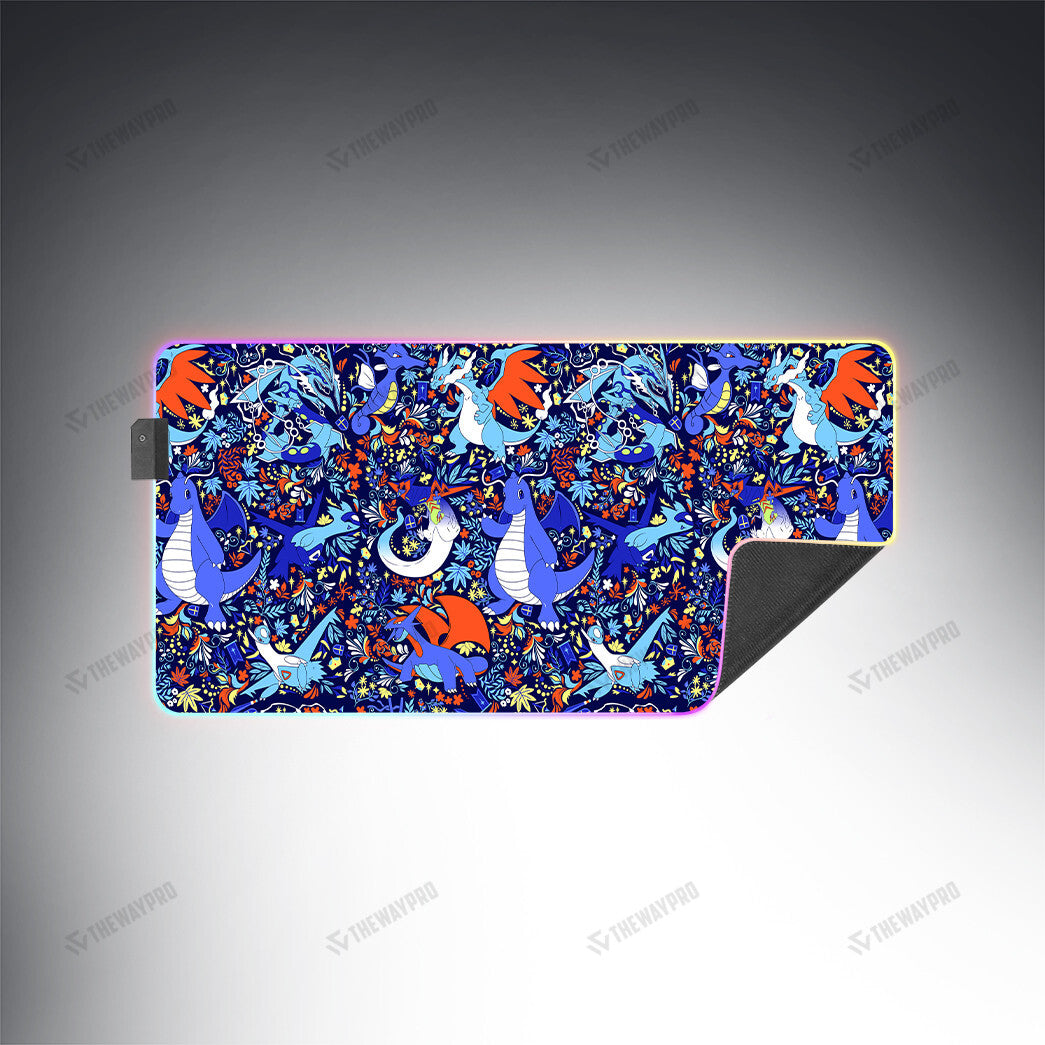 Dragon Type Pattern Custom Led Mousepad