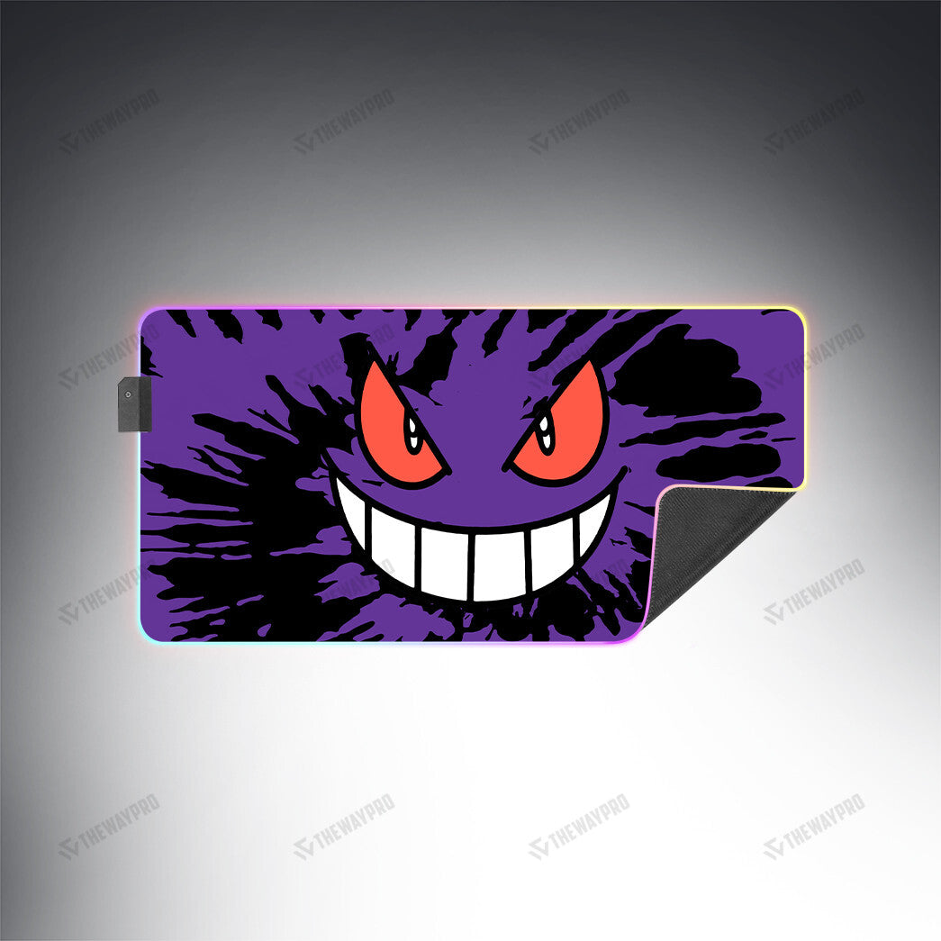 Gengar Face Tiedye Custom Led Mousepad