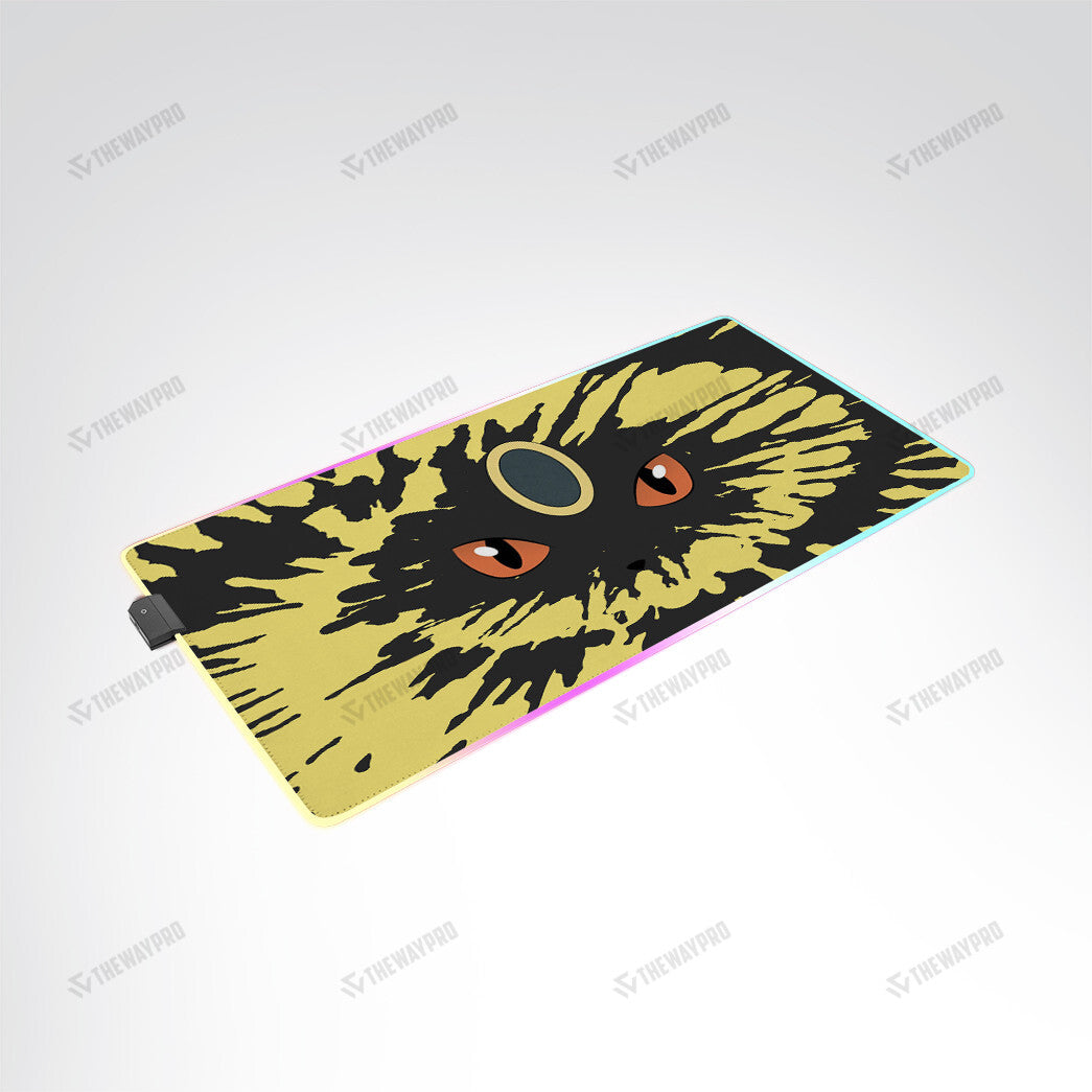 Umbreon Face Tiedye Custom Led Mousepad