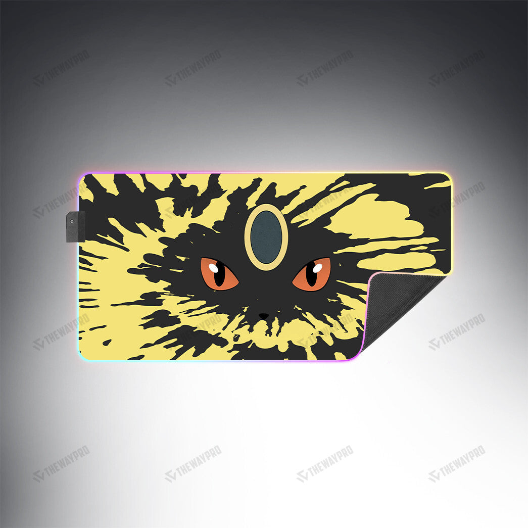 Umbreon Face Tiedye Custom Led Mousepad