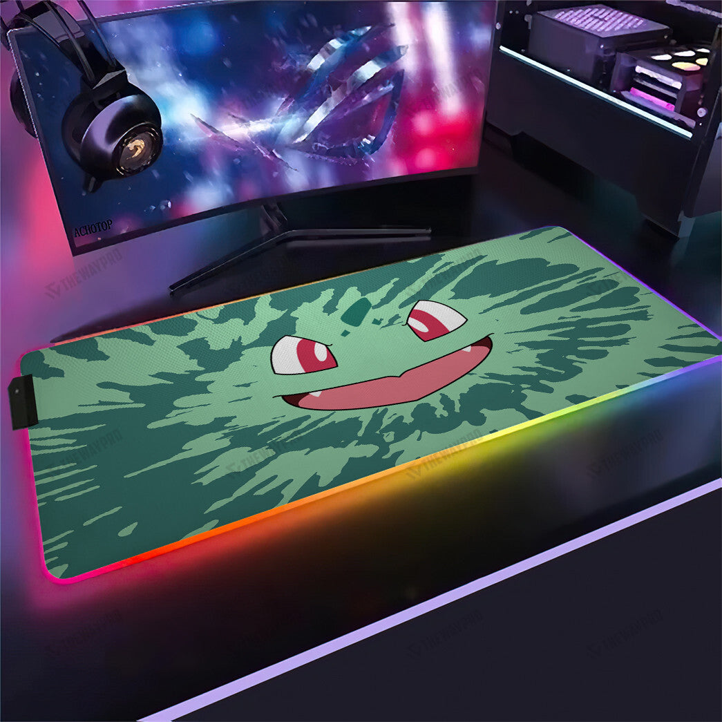 Bulbasaur Face Tiedye Custom Led Mousepad