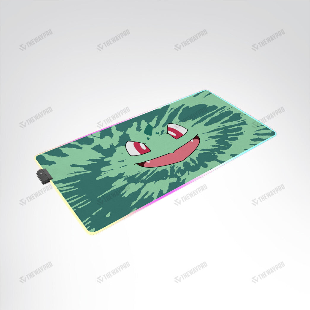 Bulbasaur Face Tiedye Custom Led Mousepad