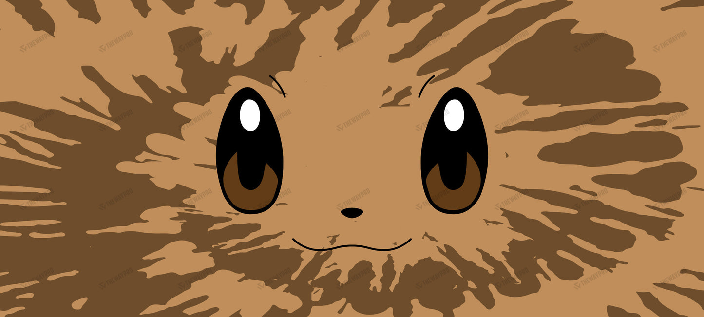 Eevee Face Tiedye Custom Led Mousepad