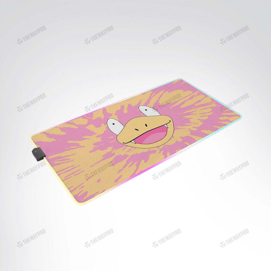 Slowpoke Face Tiedye Custom Led Mousepad