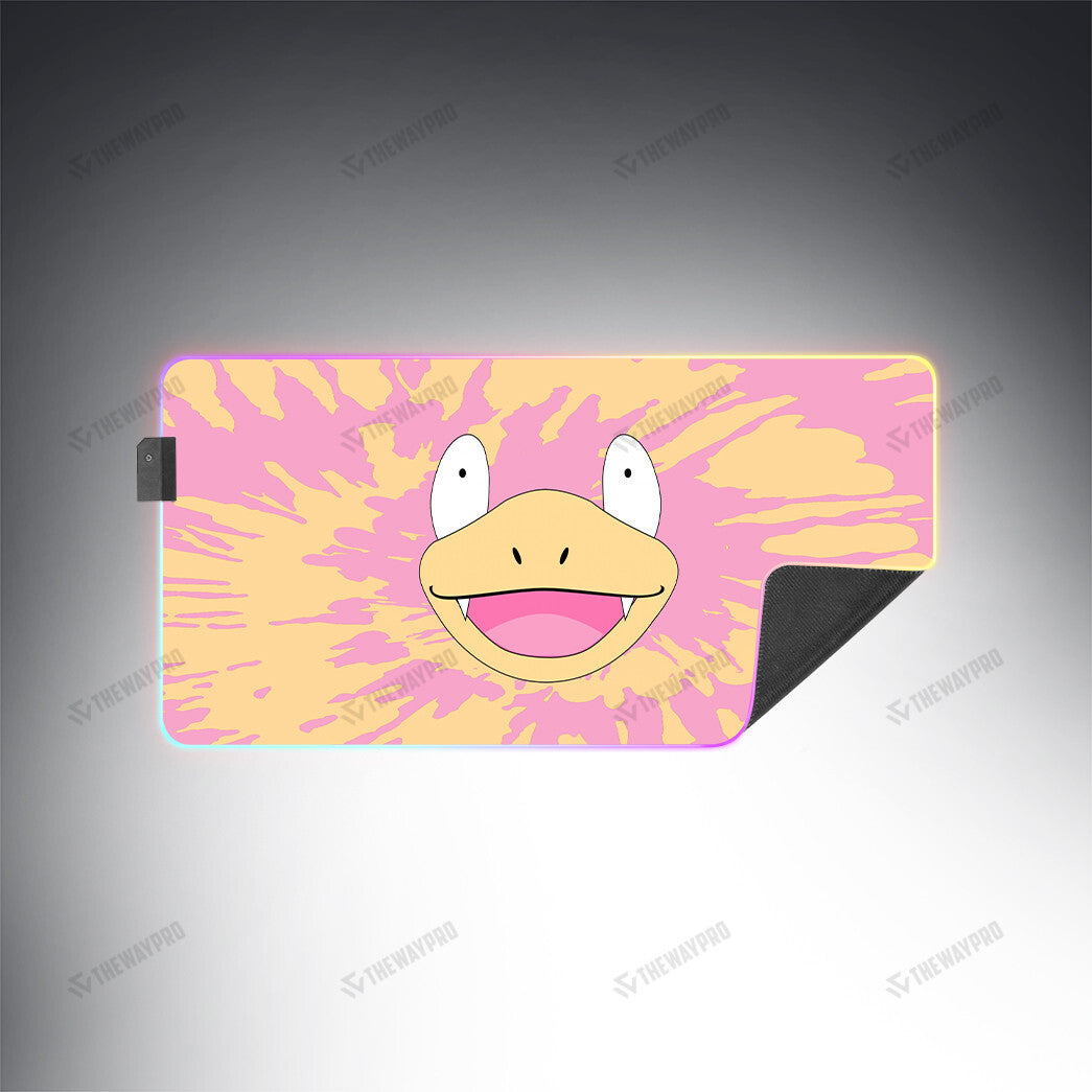 Slowpoke Face Tiedye Custom Led Mousepad