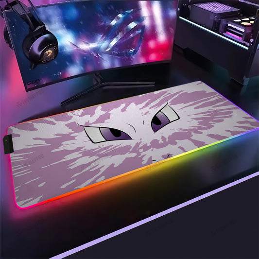 Mewtwo Face Tiedye Custom Led Mousepad