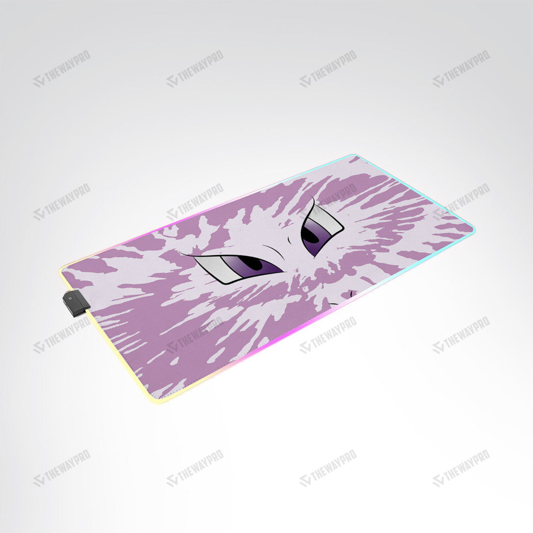 Mewtwo Face Tiedye Custom Led Mousepad