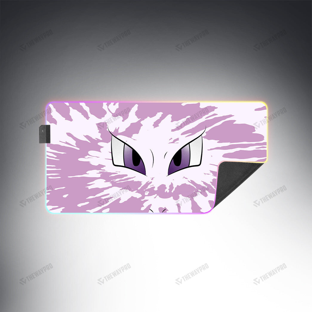 Mewtwo Face Tiedye Custom Led Mousepad