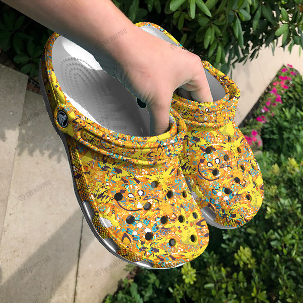 Electric Type Pattern Custom Classic Clogs