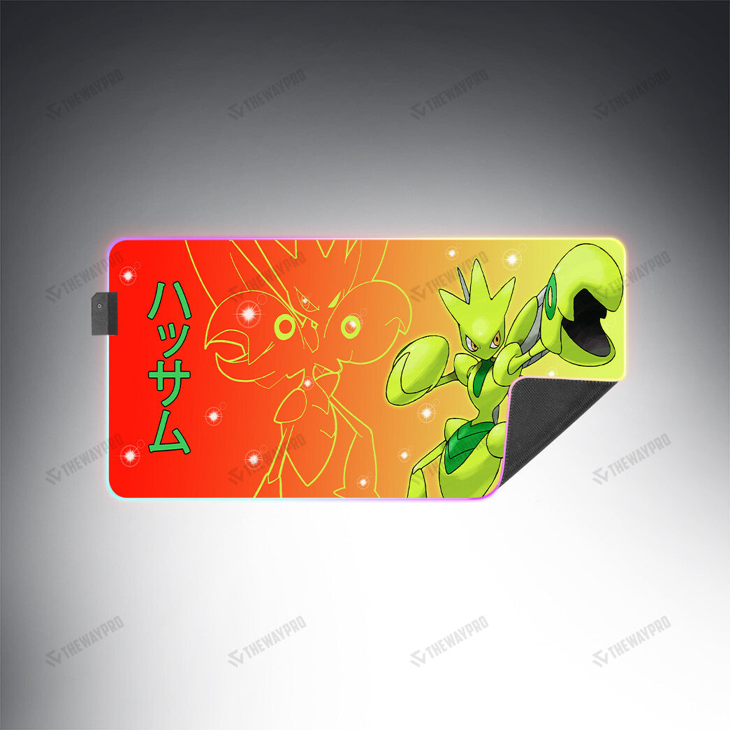 Shiny Scizor Custom Led Mousepad