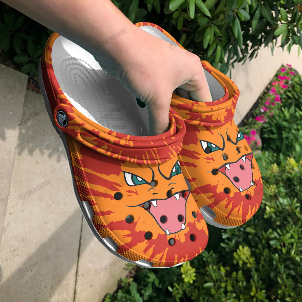 Charizard Tie Dye Face Custom Classic Clogs