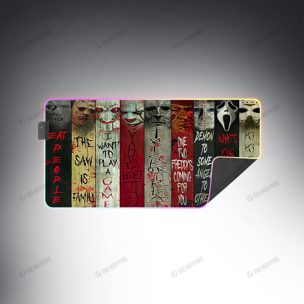 Halloween Horror Movies Custom Led Mousepad