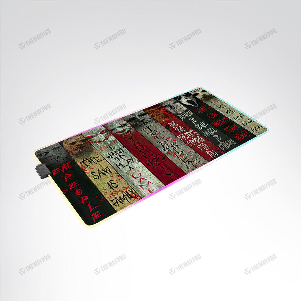 Halloween Horror Movies Custom Led Mousepad