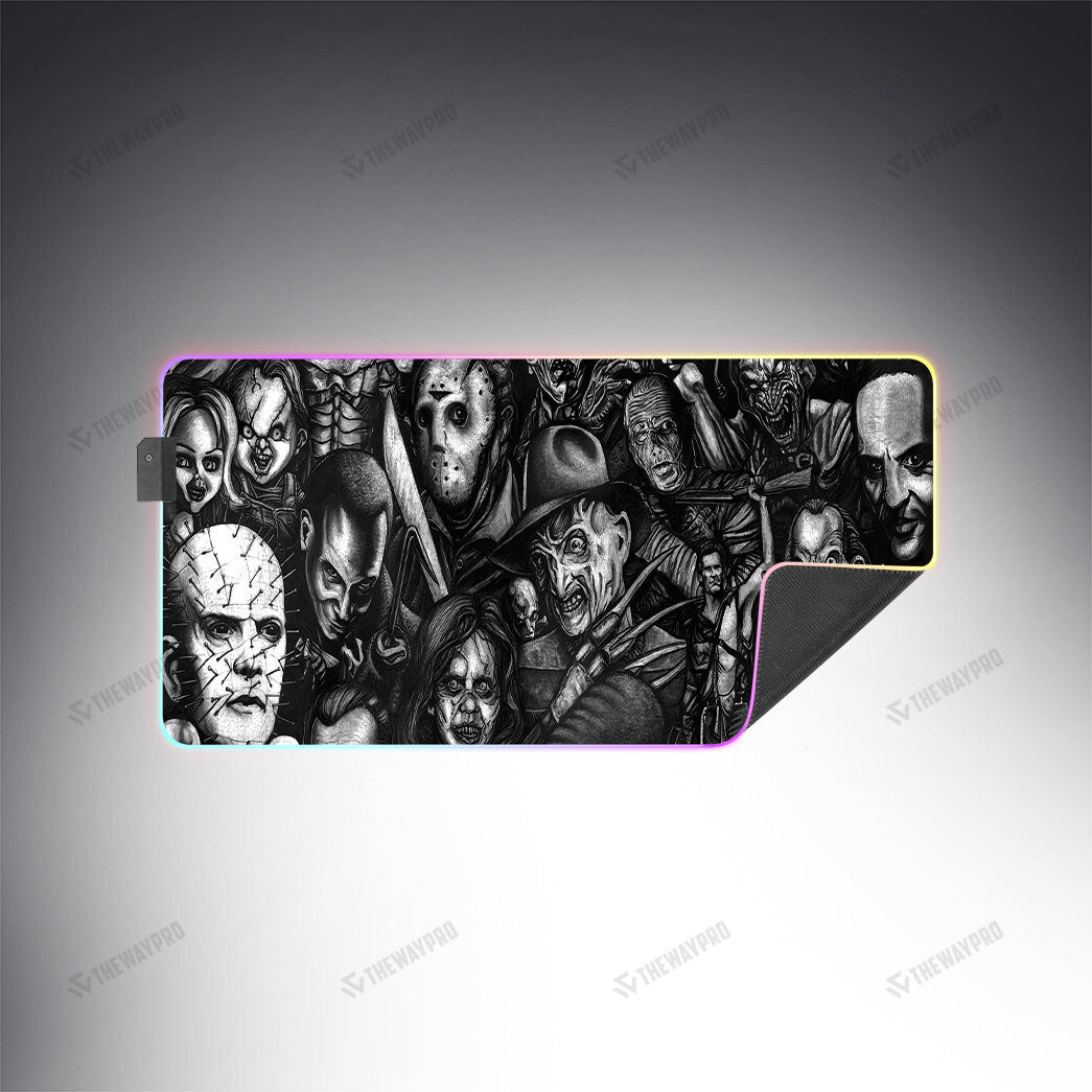 Halloween Horror Movies Custom Led Mousepad