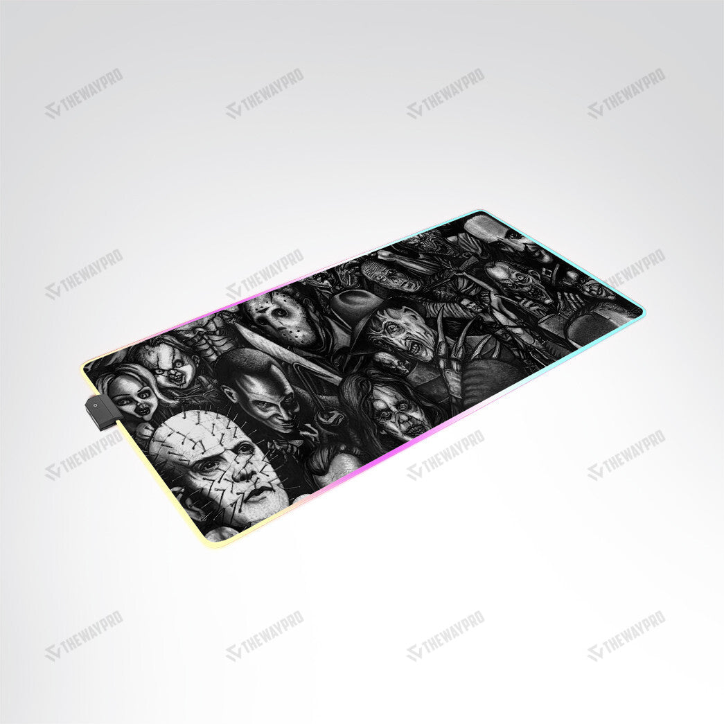 Halloween Horror Movies Custom Led Mousepad