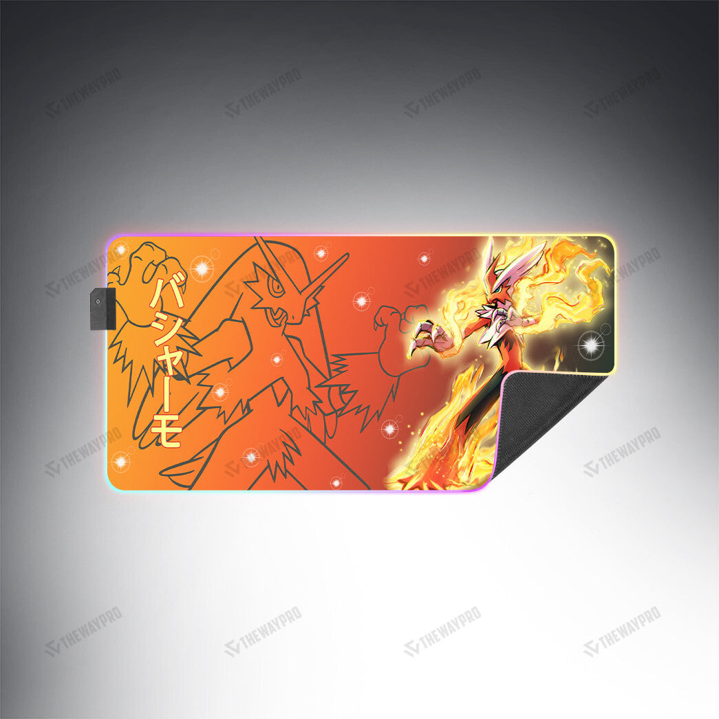 Blaziken Custom Led Mousepad