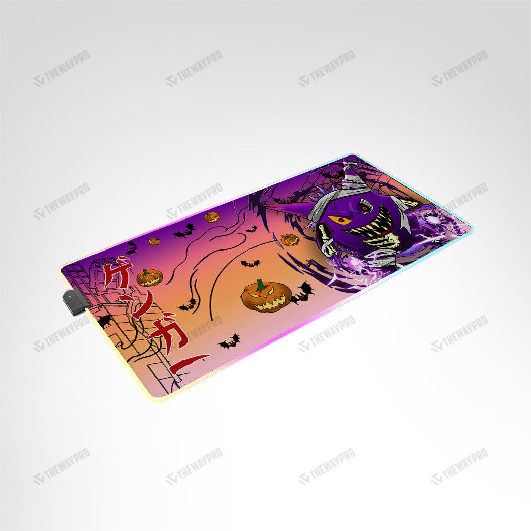 Halloween Kaiju Gengar Custom Led Mousepad