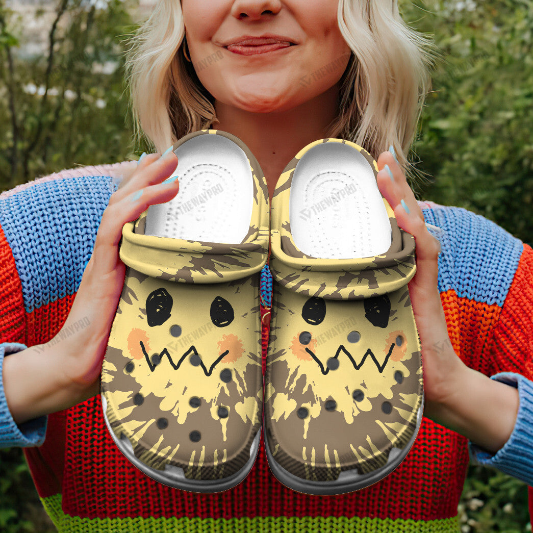 Mimikyu Tie Dye Face Custom Classic Clogs