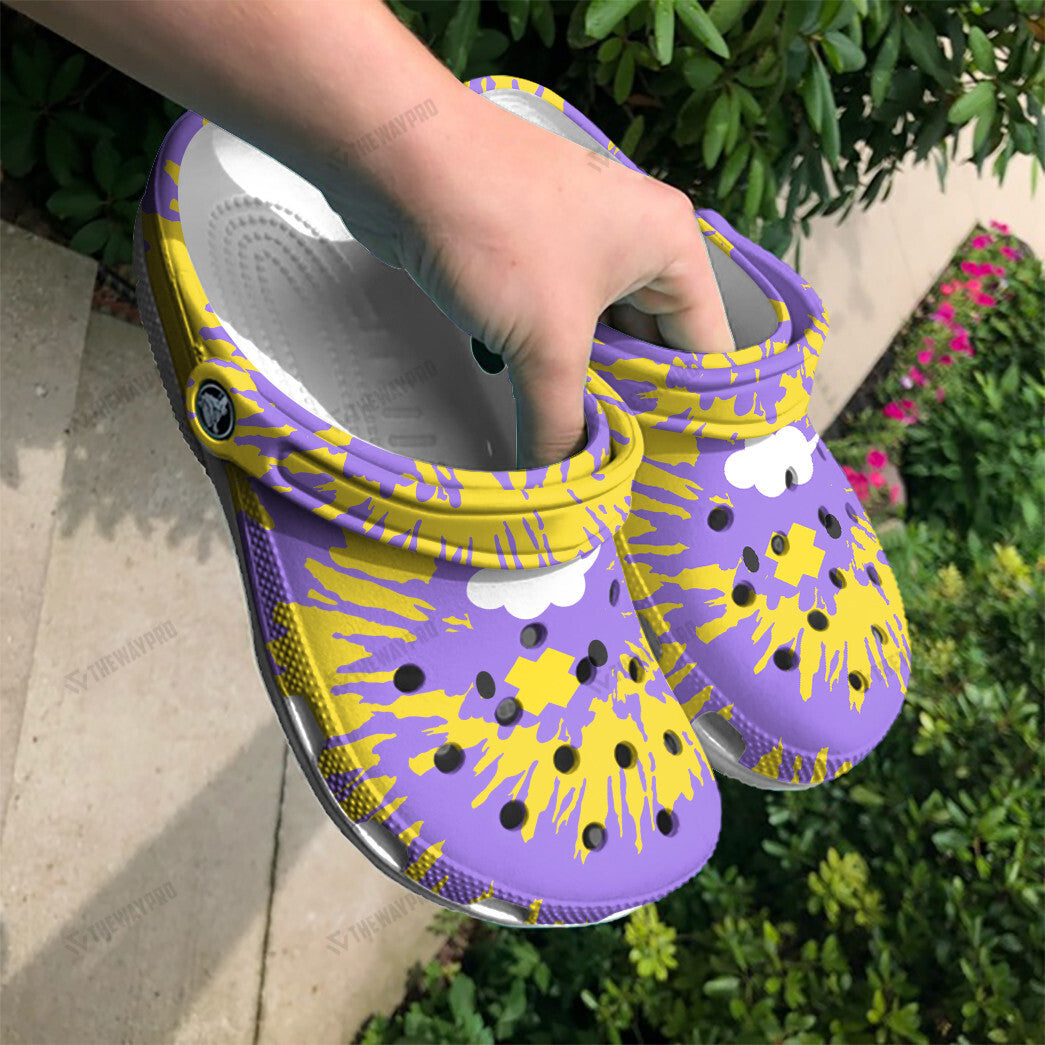 Drifloon Tie Dye Face Custom Classic Clogs