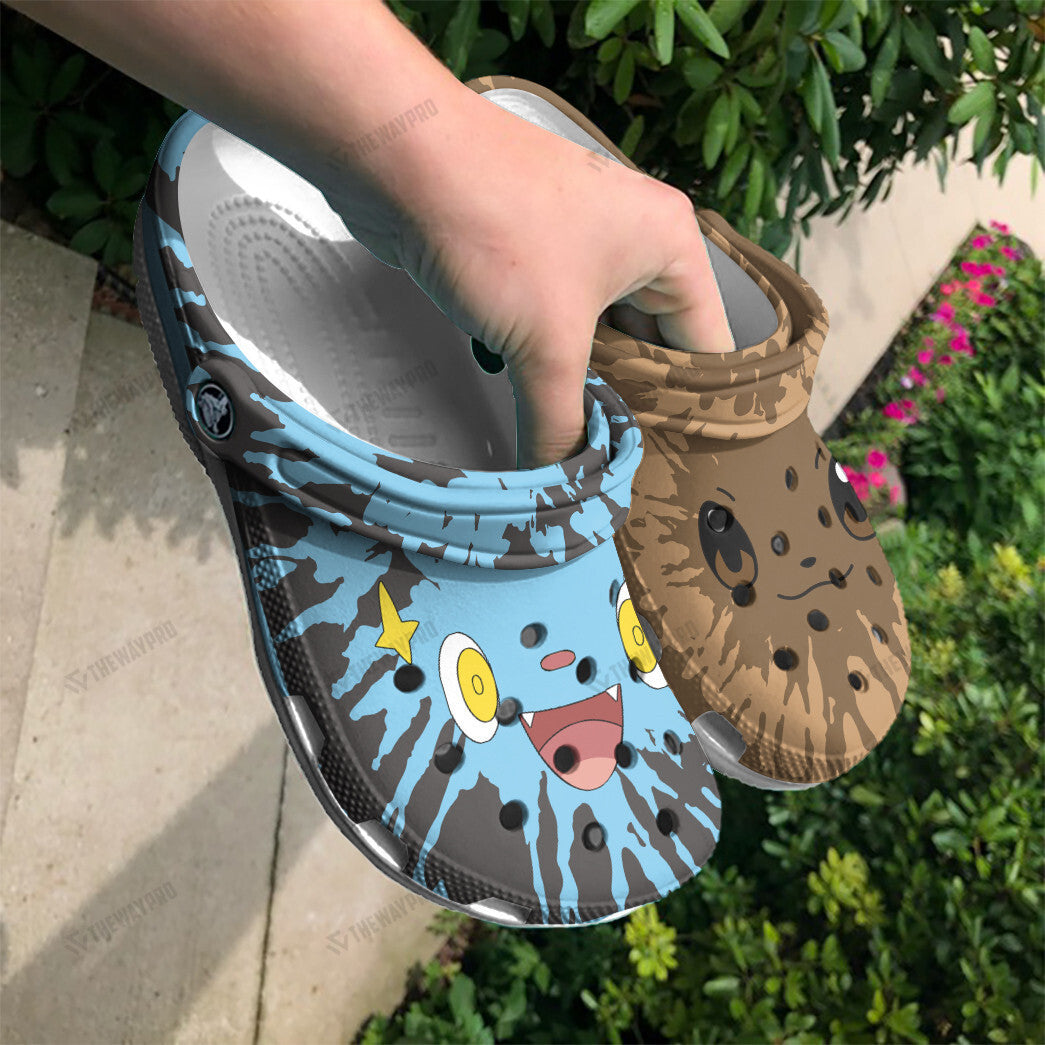 Eevee And Shinx Tie Dye Face Custom Classic Clogs