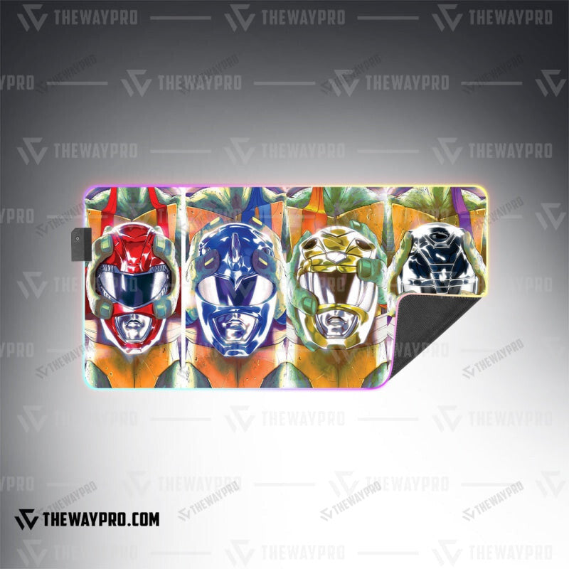 Power Rangers Tmnt Helmets Custom Led Mousepad Bo0804225
