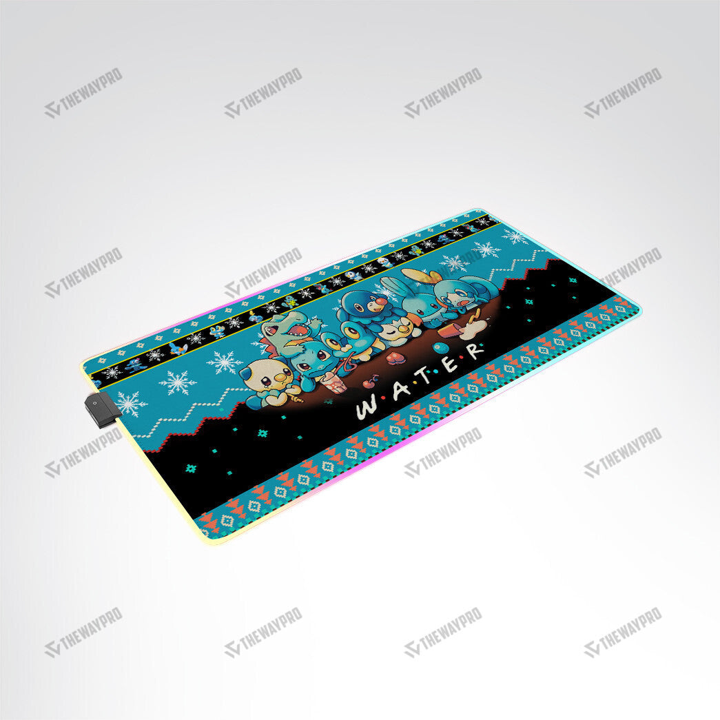 Water Type Custom Led Mousepad