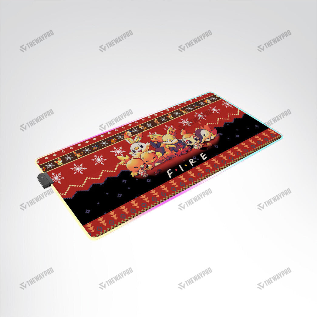 Fire Type Custom Led Mousepad