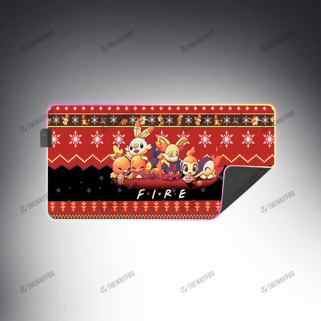 Fire Type Custom Led Mousepad