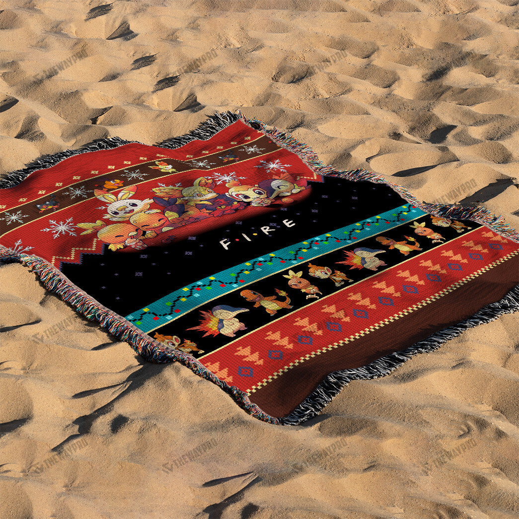 Fire Custom Woven Blanket