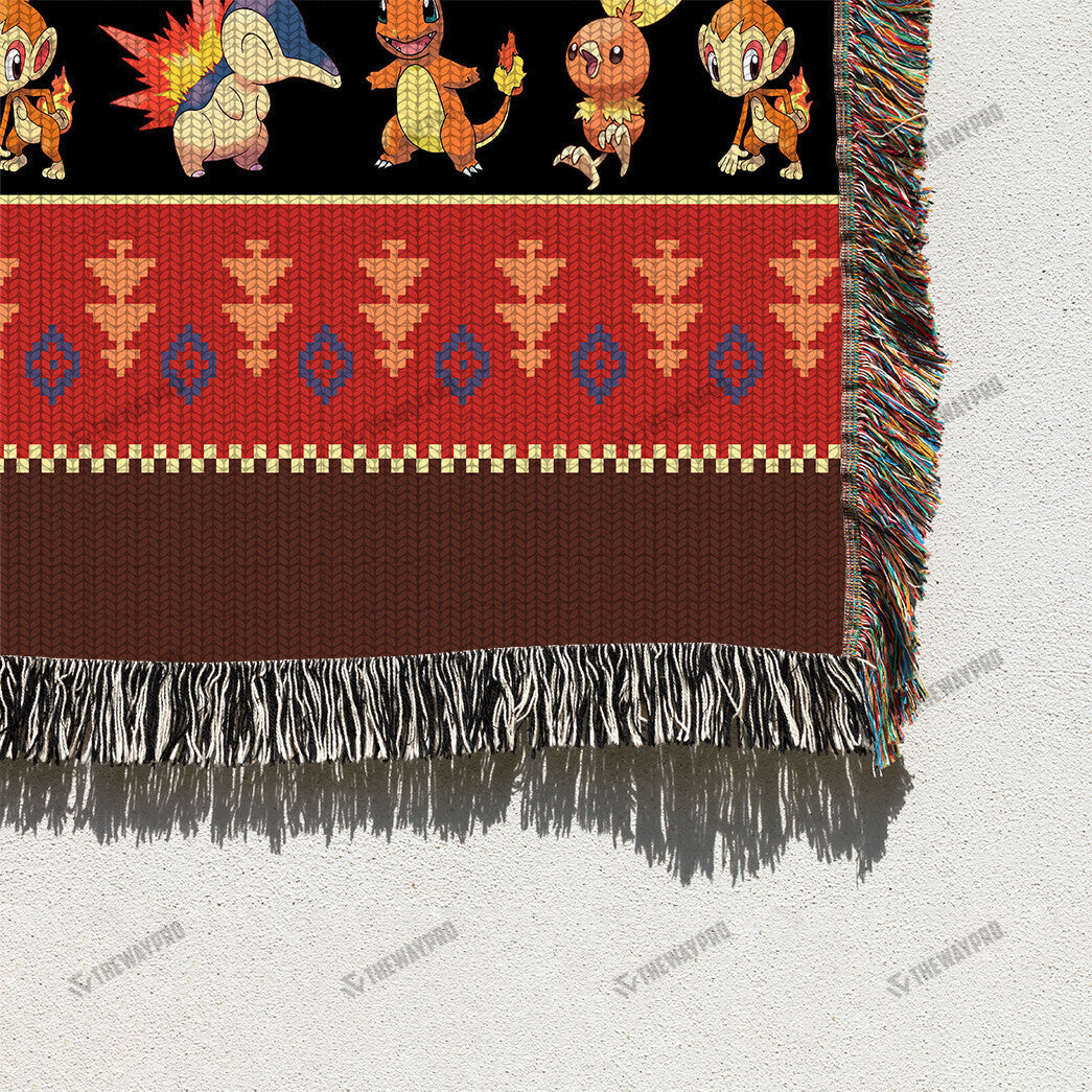 Fire Custom Woven Blanket