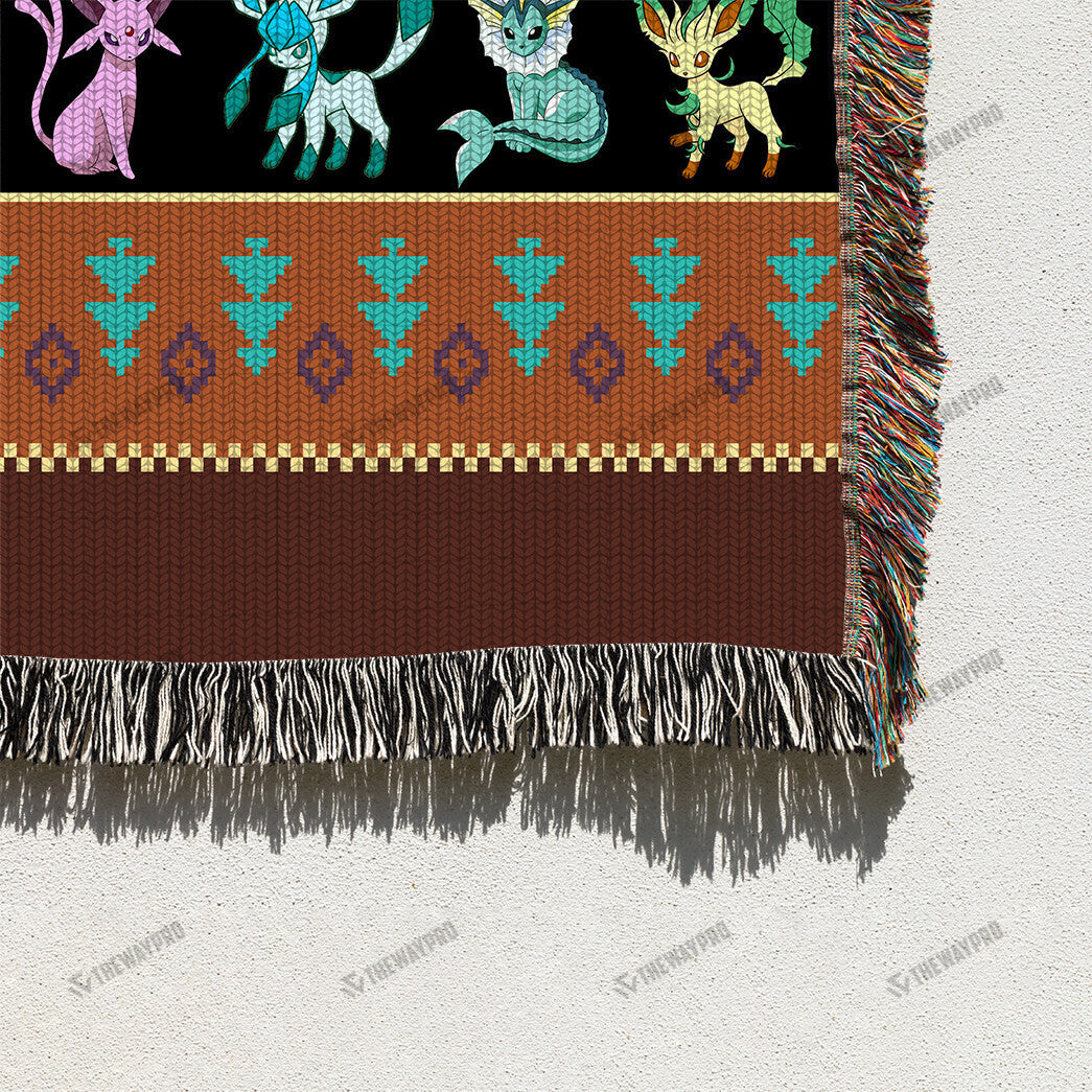 Eevee Evolutions Custom Woven Blanket