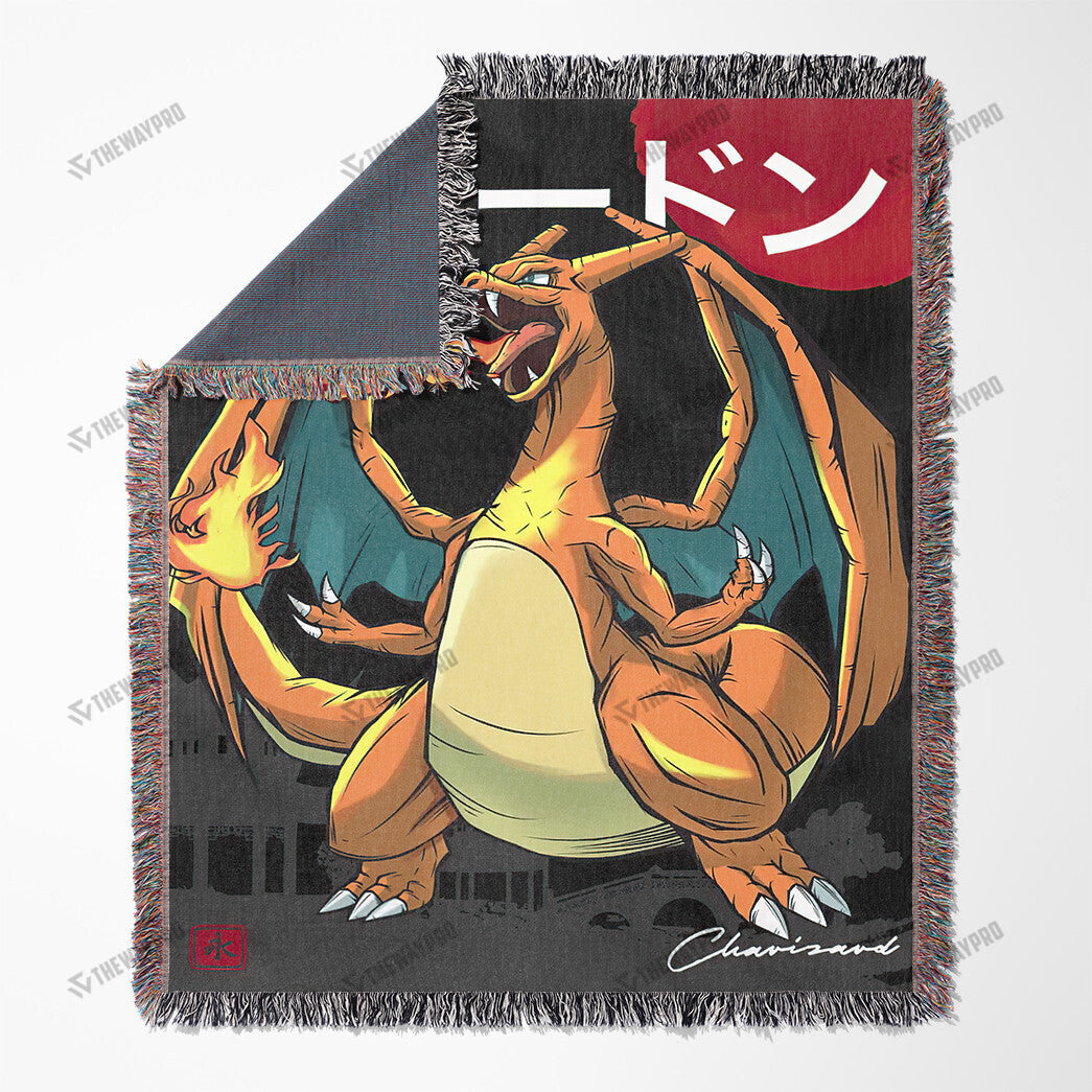 Charizard Custom Woven Blanket