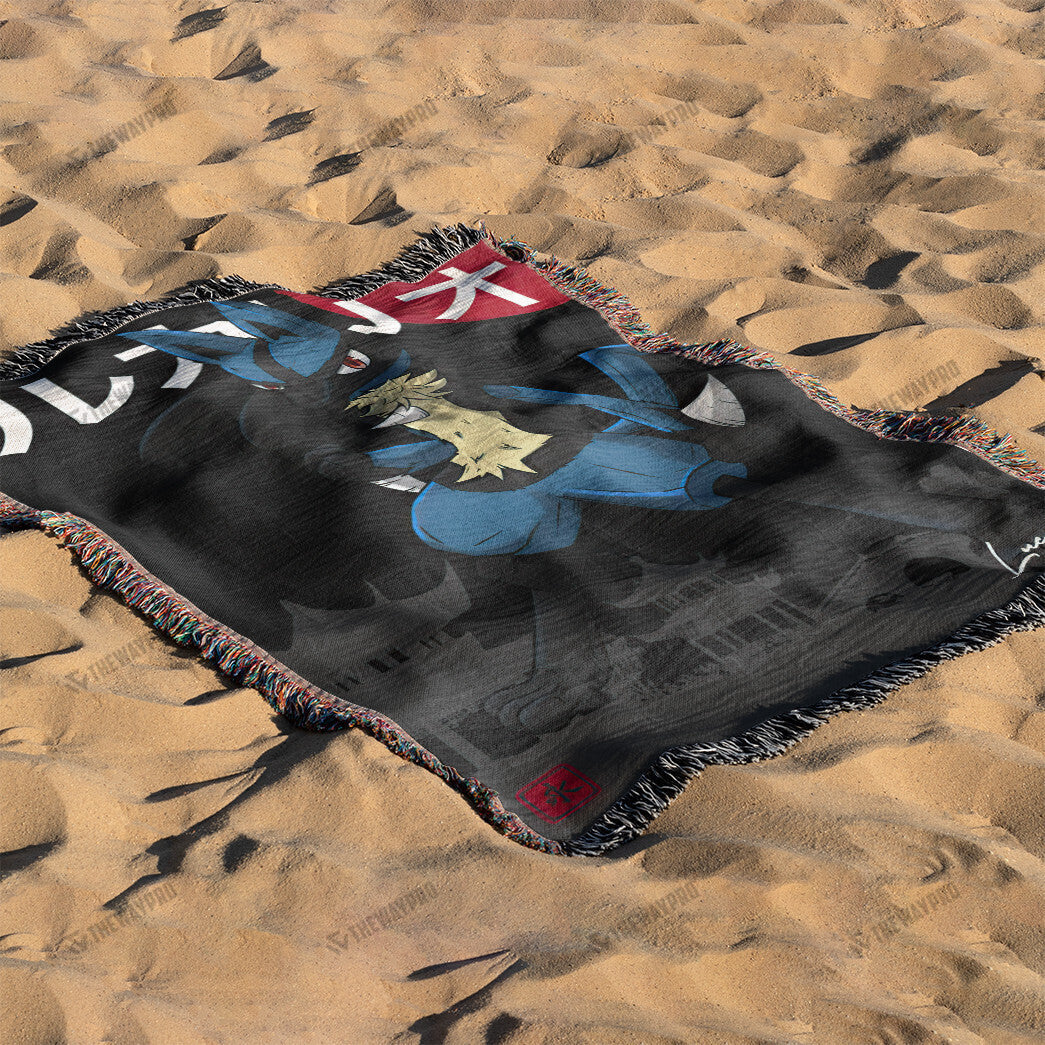 Lucario Custom Woven Blanket
