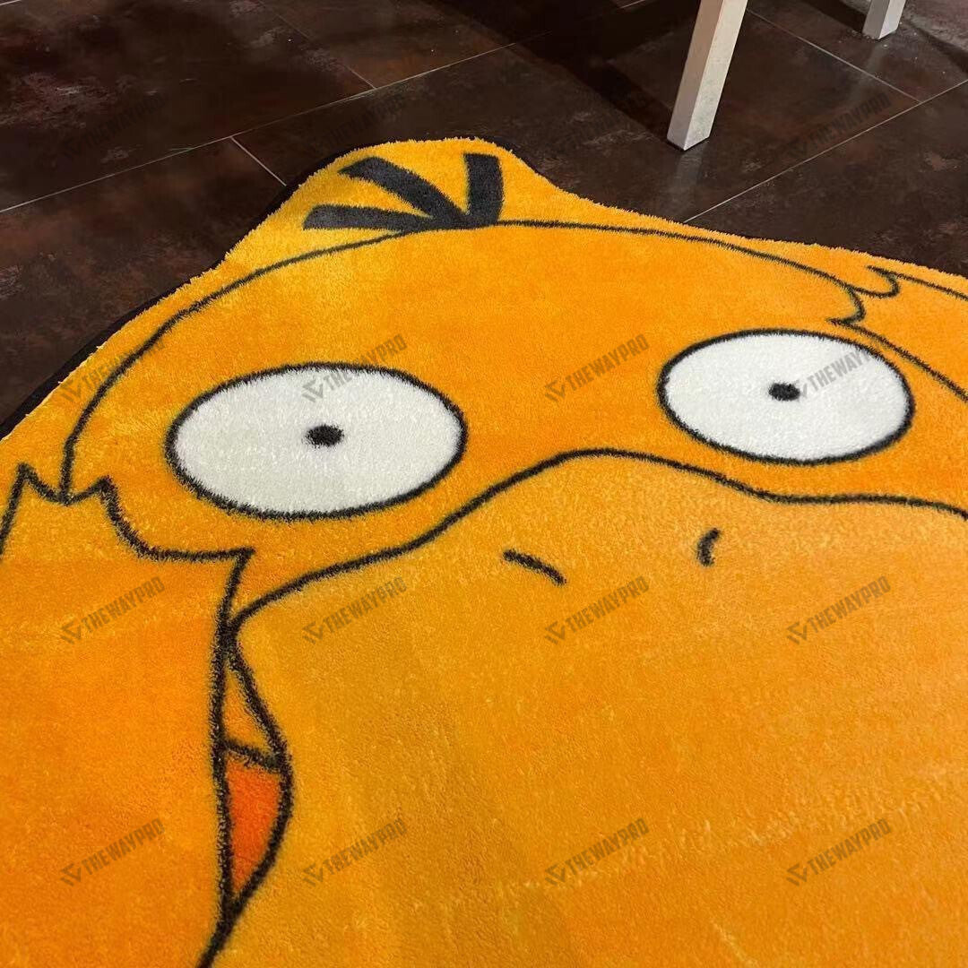 Psyduck Custom Shape Rug