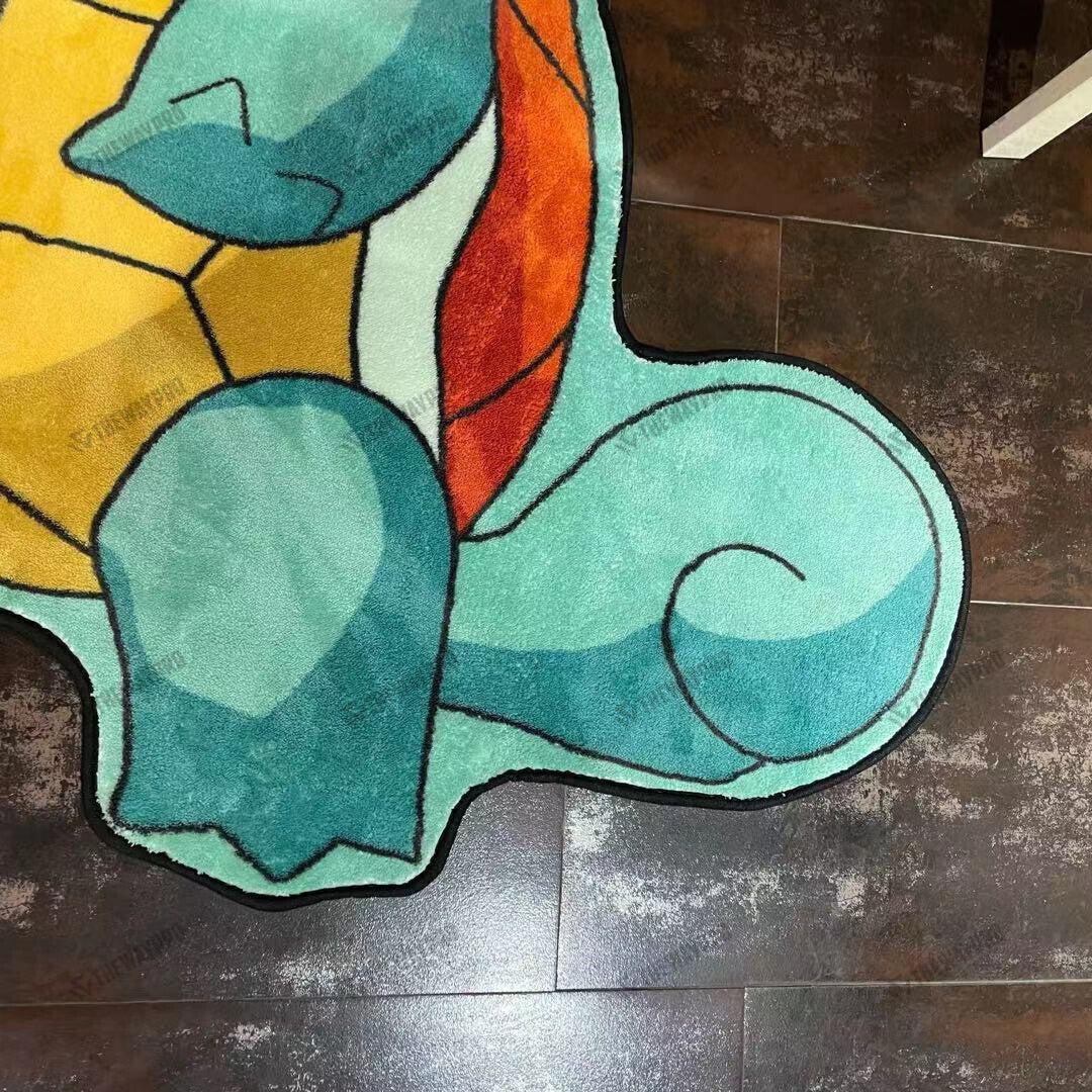 Squirtle Charmander Custom Shape Rug