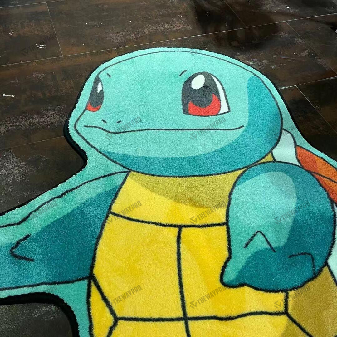 Squirtle Charmander Custom Shape Rug