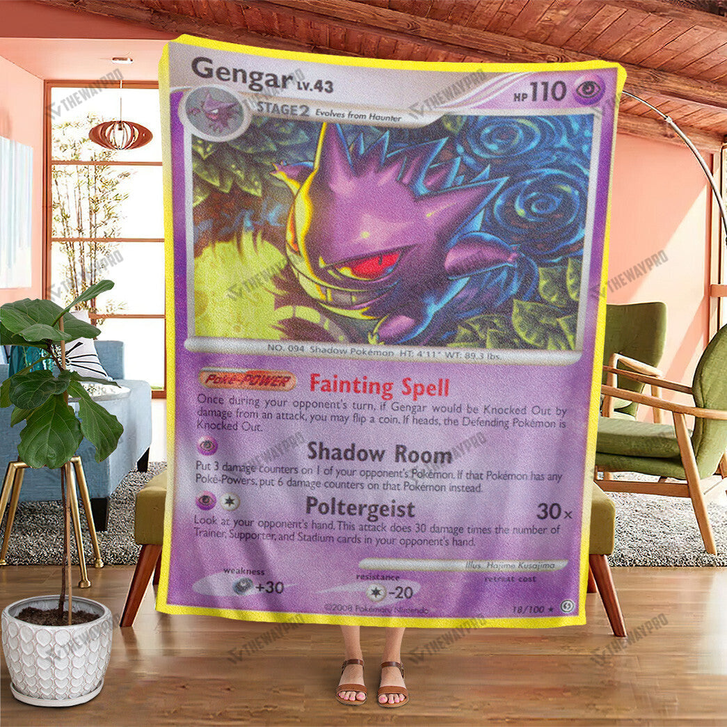 Gengar Stormfront Custom Soft Blanket
