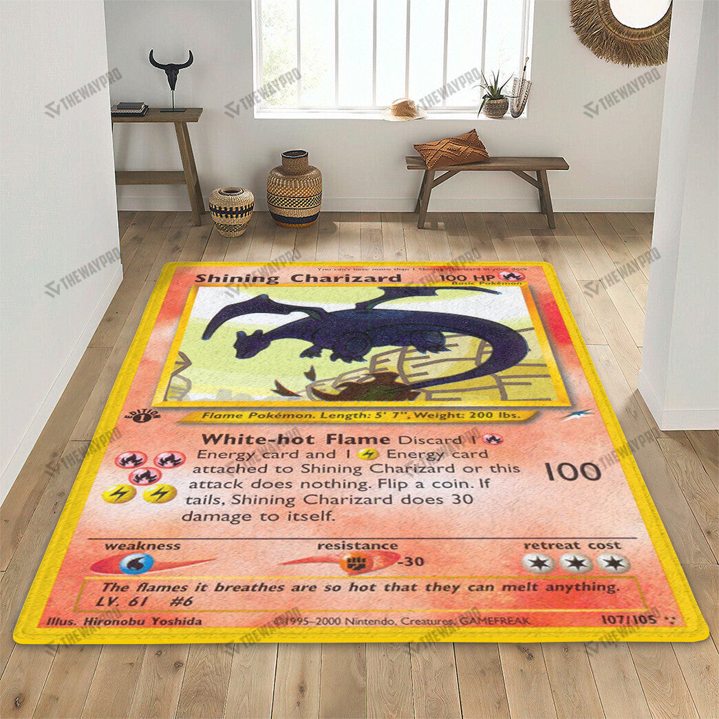 Shining Charizard Custom Rug