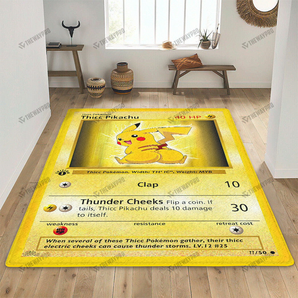 Thicc Pikachu Custom Rug