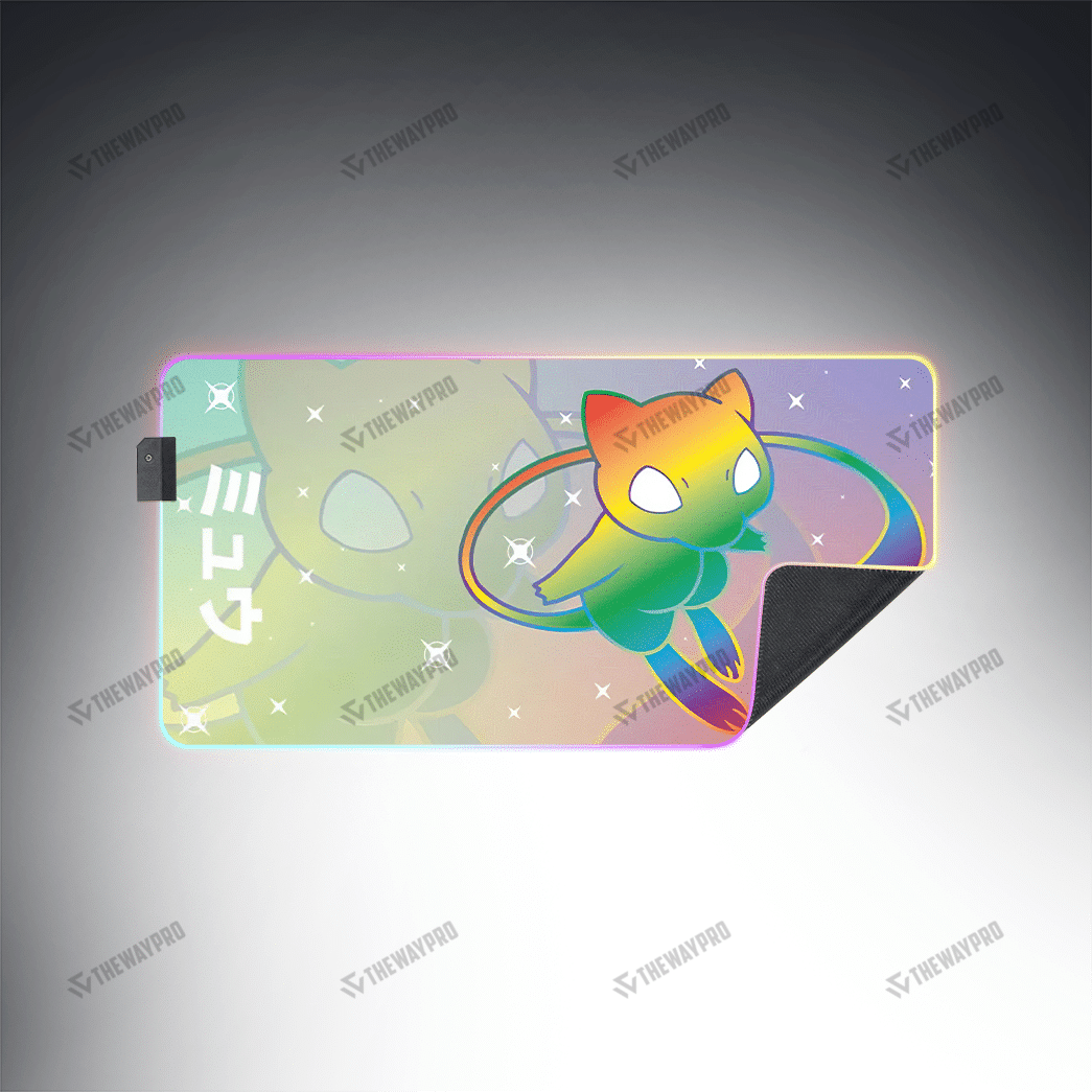 Colorful Mew Custom Led Mousepad