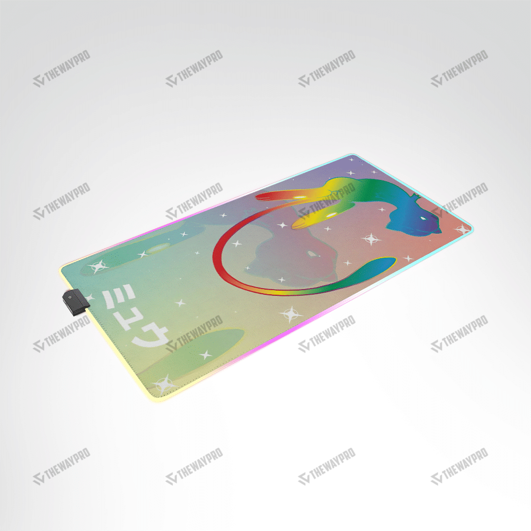 Colorful Mew Custom Led Mousepad