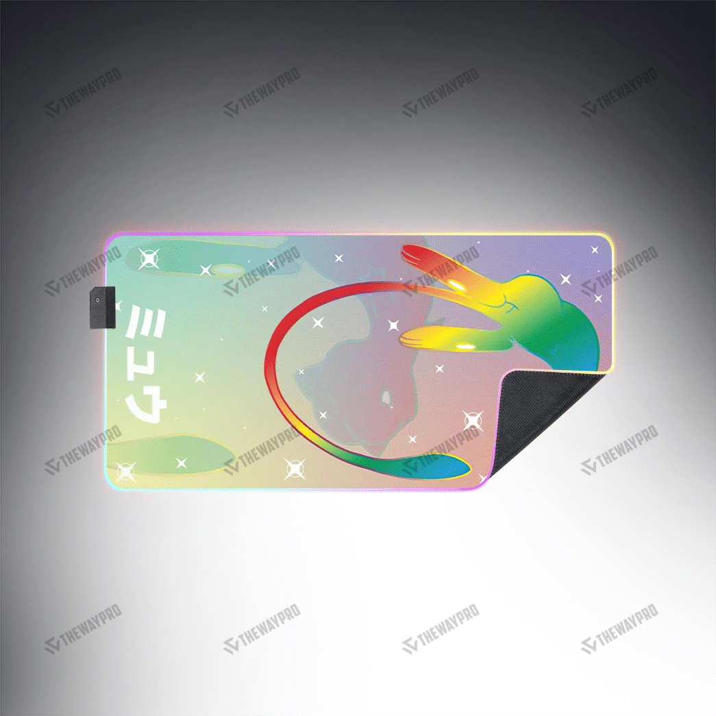 Colorful Mew Custom Led Mousepad