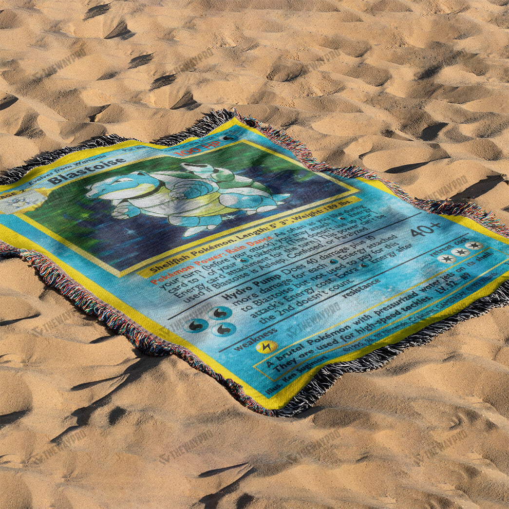 Blastoise Custom Woven Blanket
