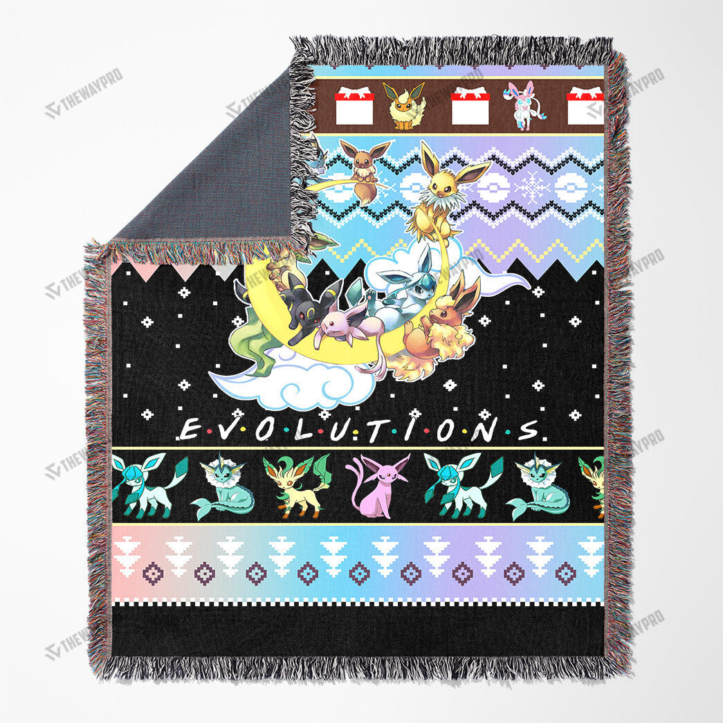 Eevee Evolutions Custom Woven Blanket