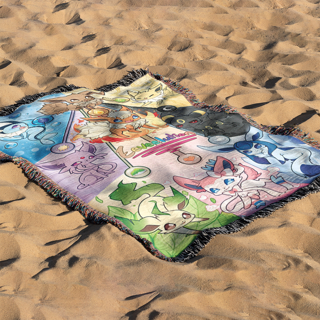 Eevee Evolutions Custom Woven Blanket