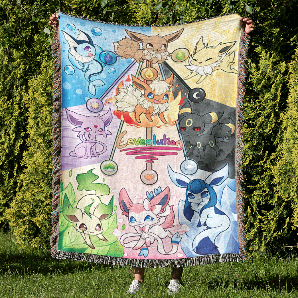 Eevee Evolutions Custom Woven Blanket